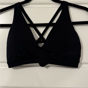 Jockey Black Sports Bra with Criss-Cross Straps